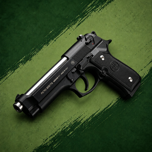Black M92 Beretta Airsoft Toy Gun Realistic Design Safe Fun For Play