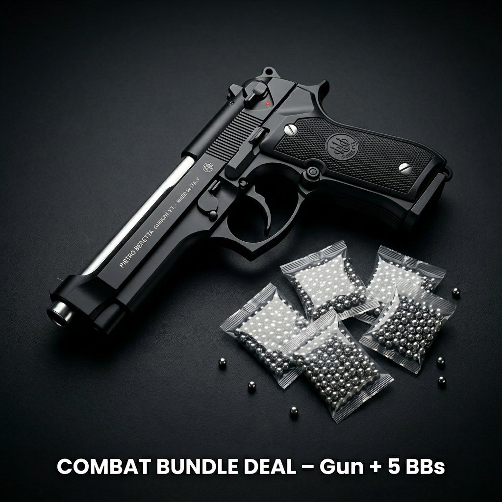 Black Beretta M92 Combo Deal – Gun + 5 BBs Pack