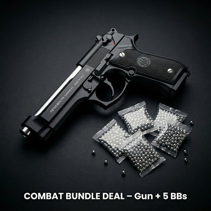 Black Beretta M92 Combo Deal – Gun + 5 BBs Pack
