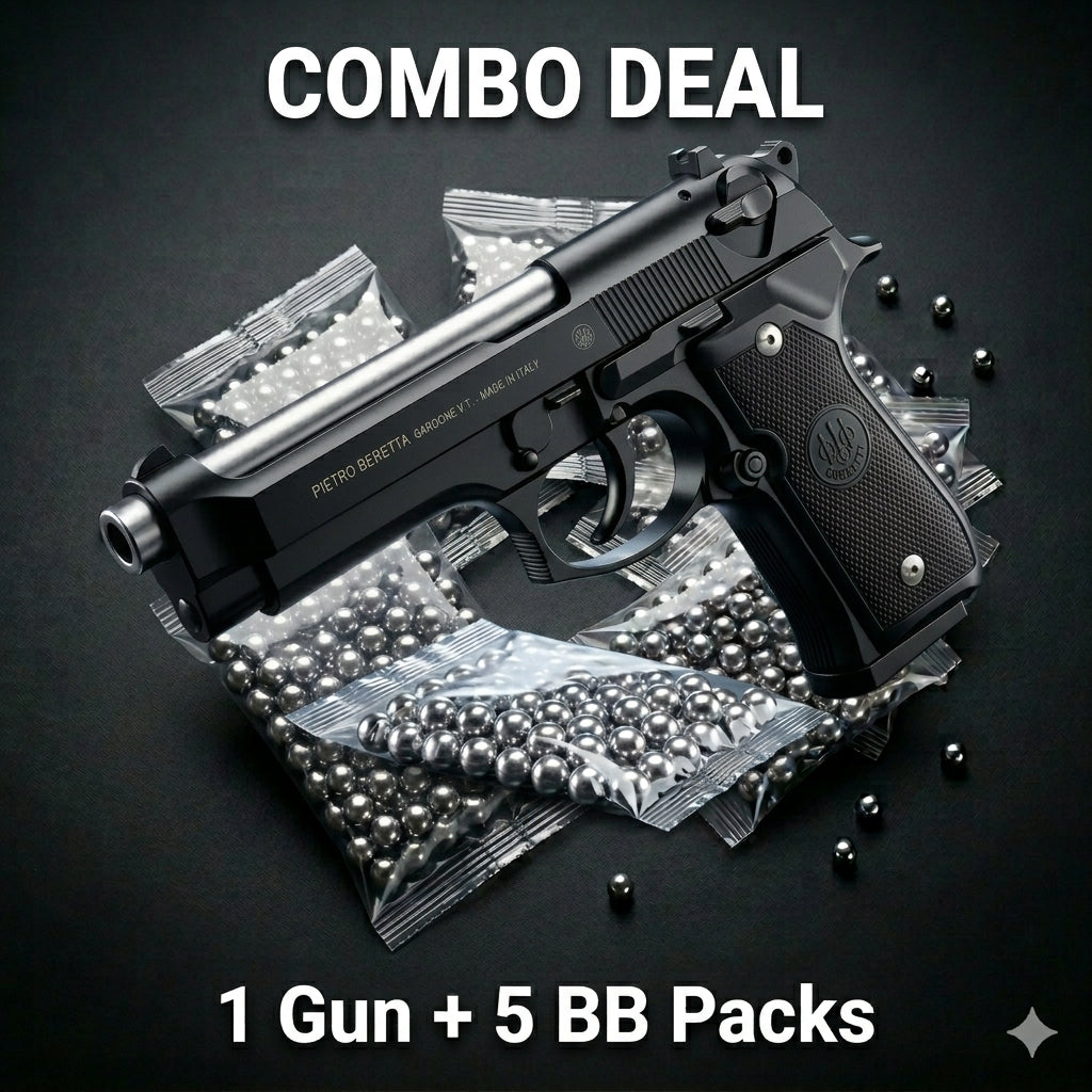 Black Beretta M92 Combo Deal – Gun + 5 BBs Pack
