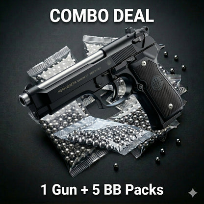 Black Beretta M92 Combo Deal – Gun + 5 BBs Pack