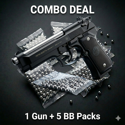 Black Beretta M92 Combo Deal – Gun + 5 BBs Pack